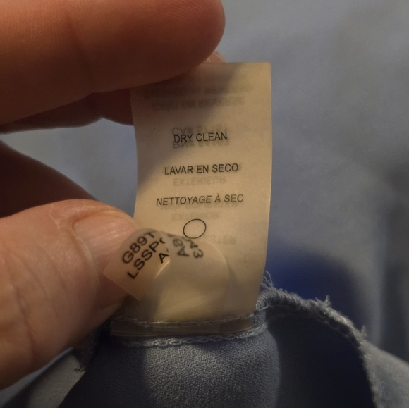 Karl Lagerfeld Light Blue Ruffle Blouse - Picture 7 of 7